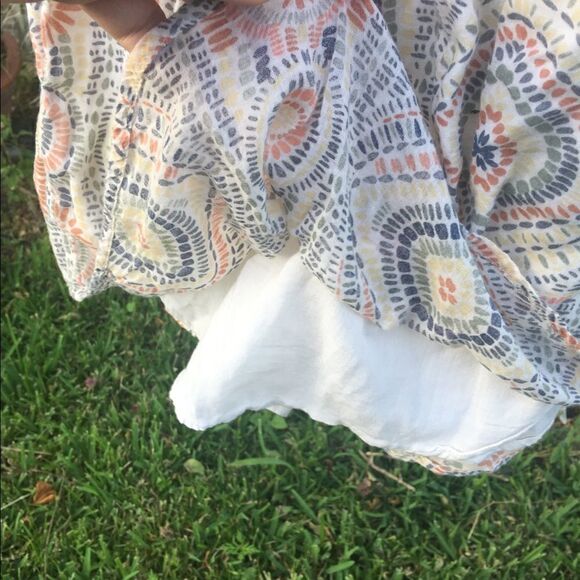 ripcurl Boho Cotton Graphic Aztec Sundress Size Small - Picture 3 of 7